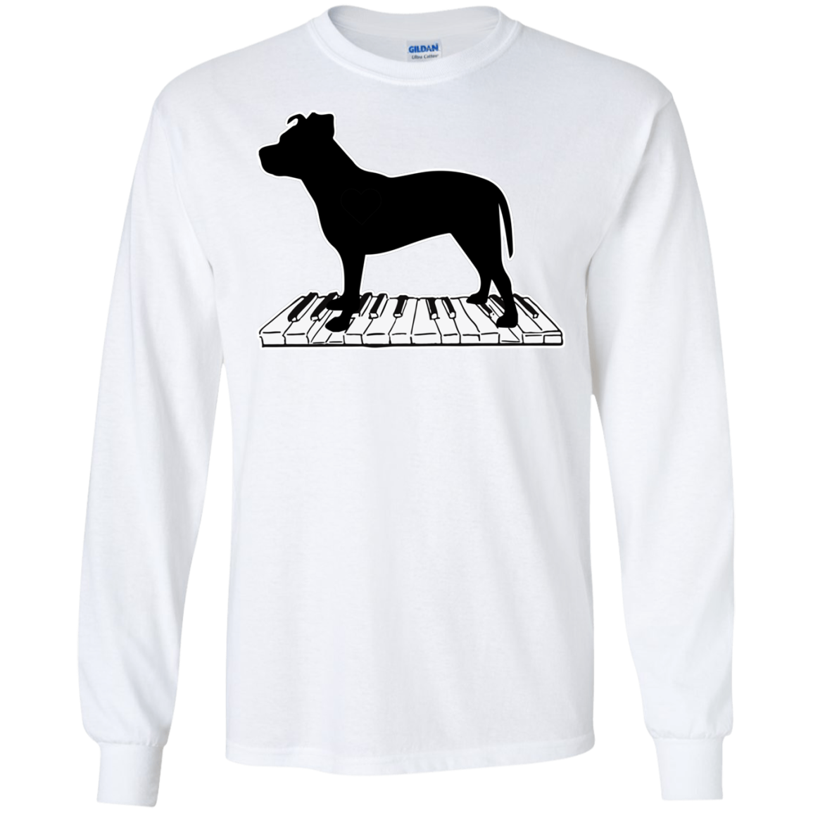 Pitbull Playing Piano Music T Shirts V2