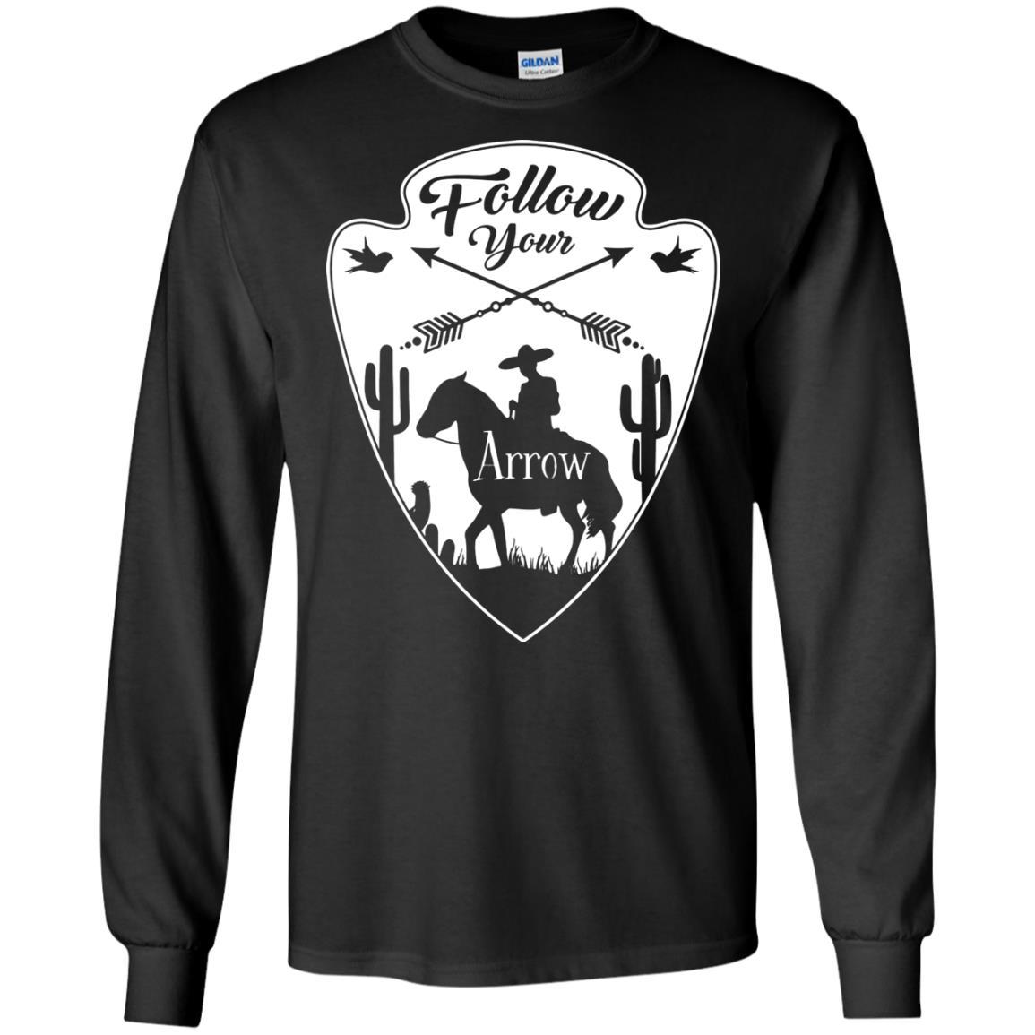 Nice Horse Tshirt Follow Your Arrow is a cool equestrian gift for friends
