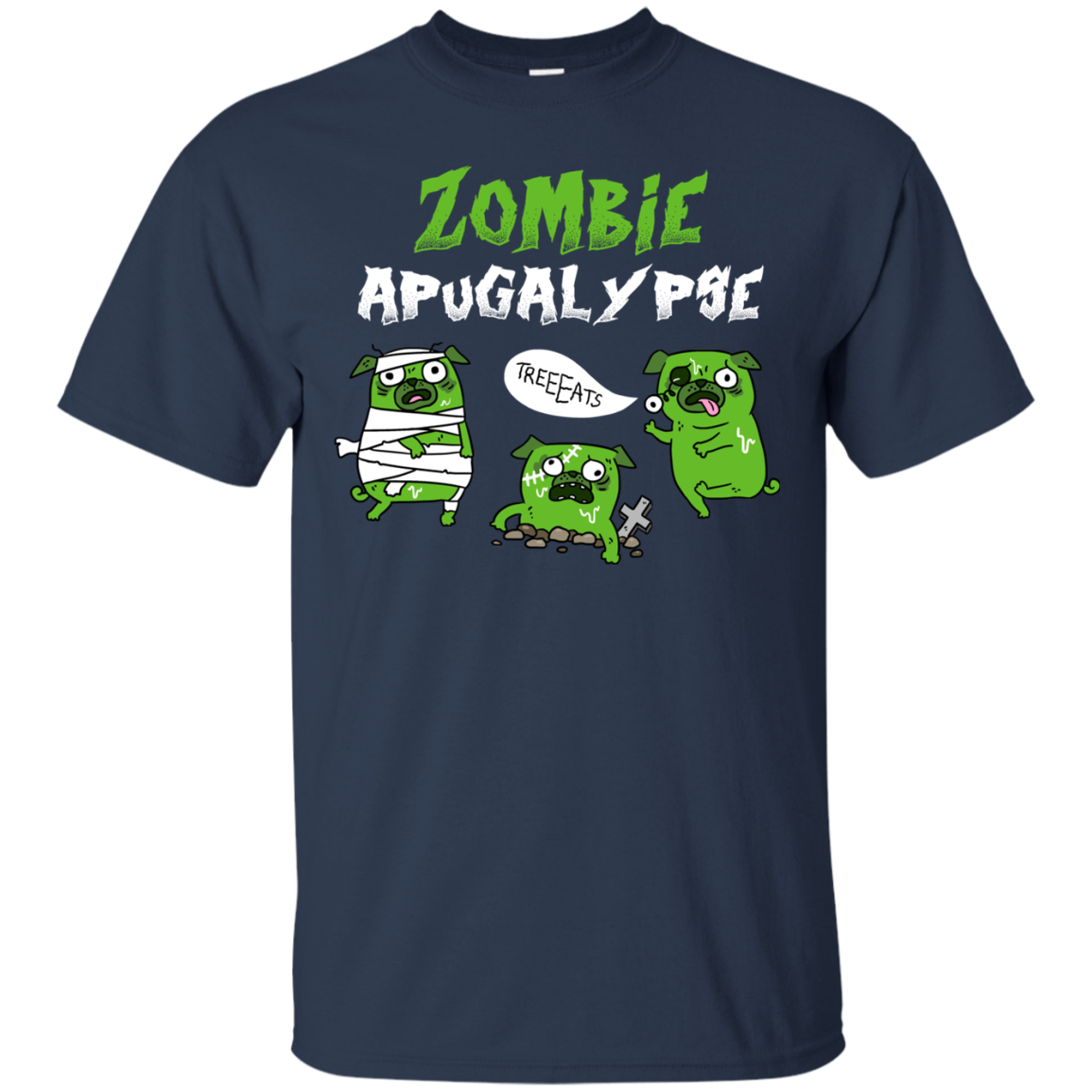 Nice Pug T Shirts - Zombies Apugalypse, is a cool gift for your friend