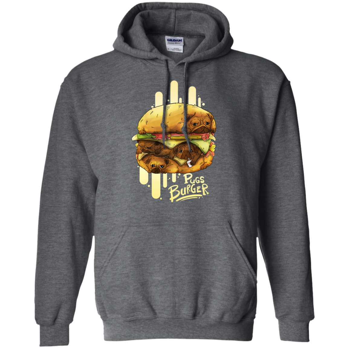 Pug Burger T Shirts