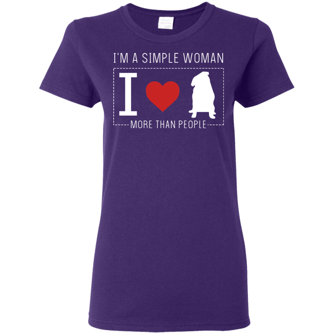 I'm A Simple Woman - Pug T Shirts