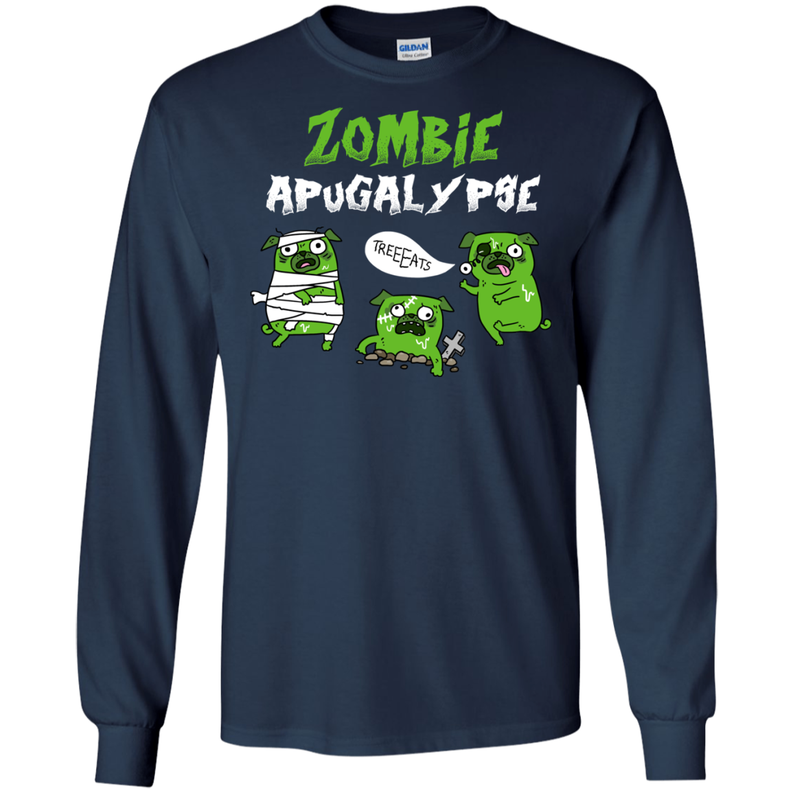 Nice Pug T Shirts - Zombies Apugalypse, is a cool gift for your friend