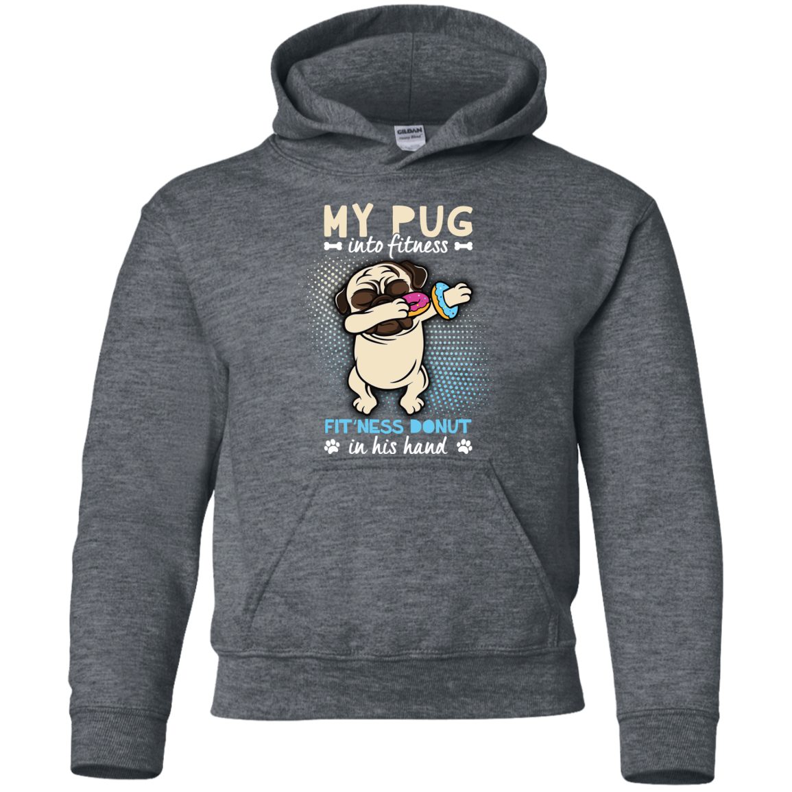 My Pug Into Fitness Donut Pug T Shirts
