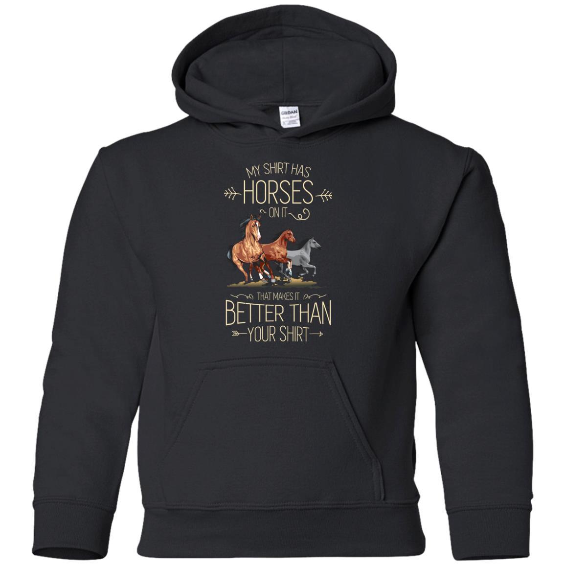 My Shirt Has Horse On It Horse Tshirt For Equestrian Gift