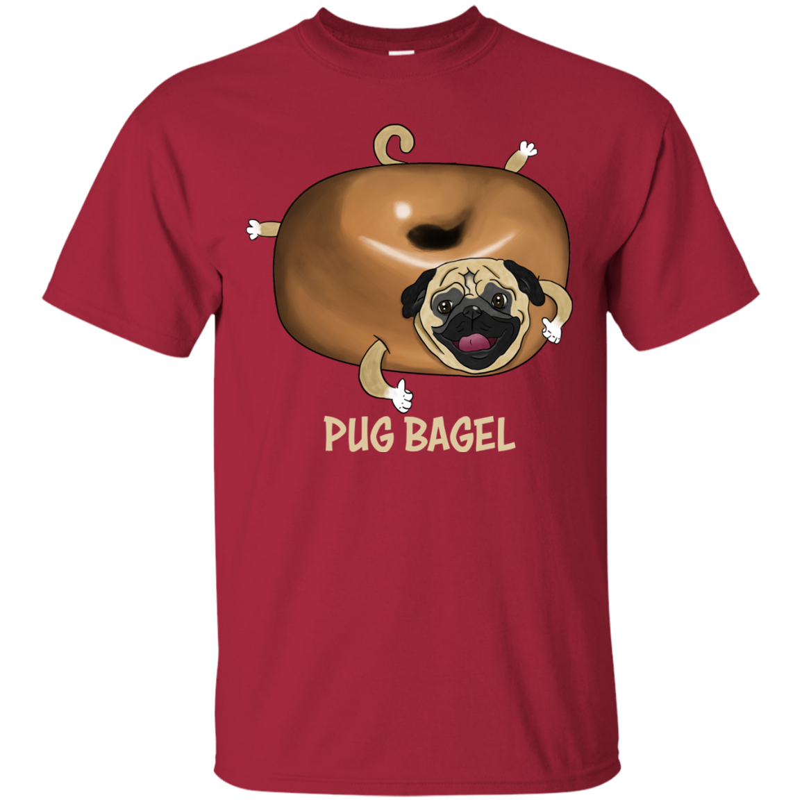 Pug Bagel T Shirts