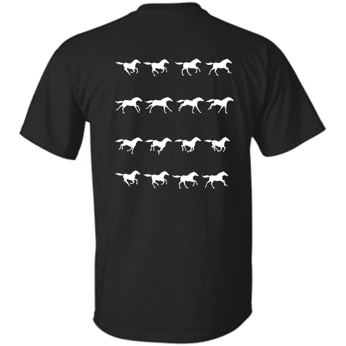 Horse Running Stop Motion Horse Tee Shirt For Equestrian Gift
