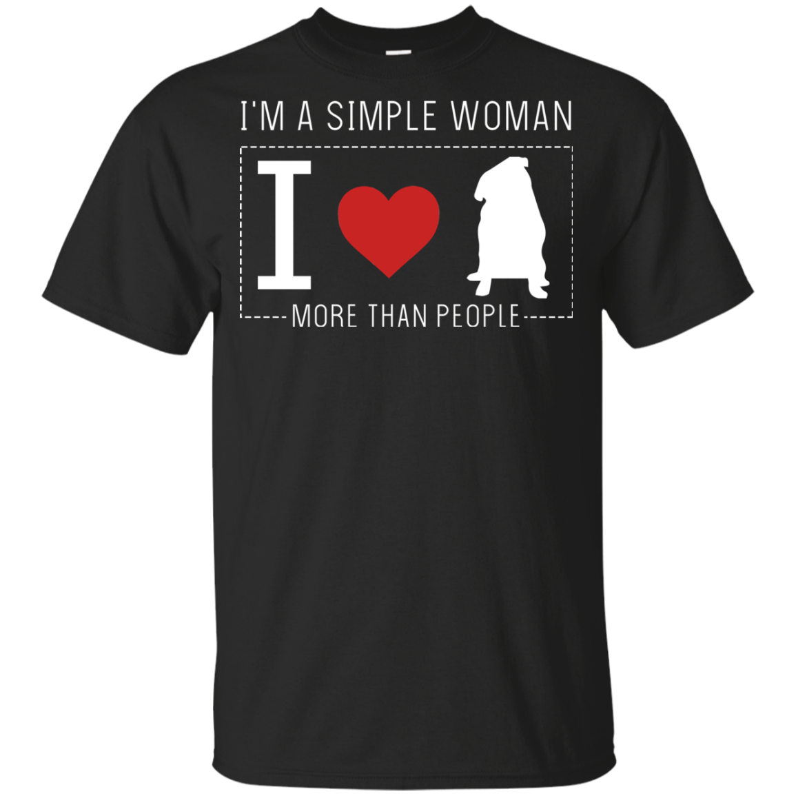 I'm A Simple Woman - Pug T Shirts