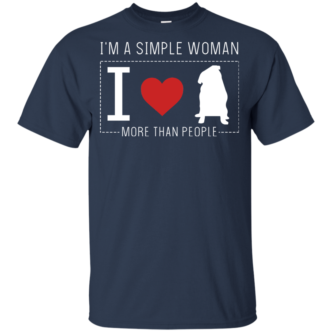 I'm A Simple Woman - Pug T Shirts