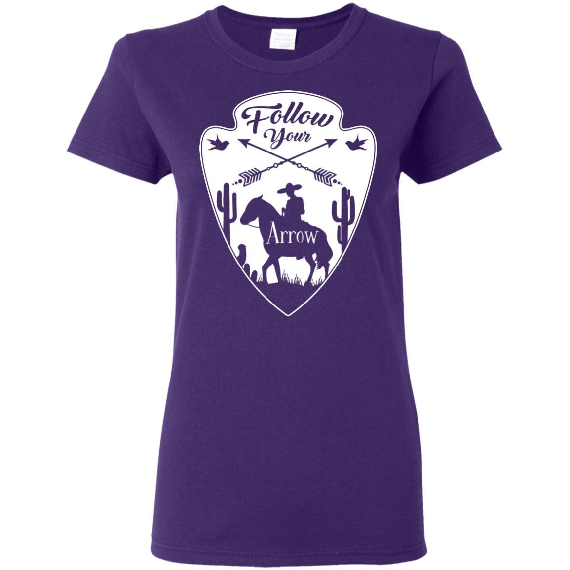 Nice Horse Tshirt Follow Your Arrow is a cool equestrian gift for friends