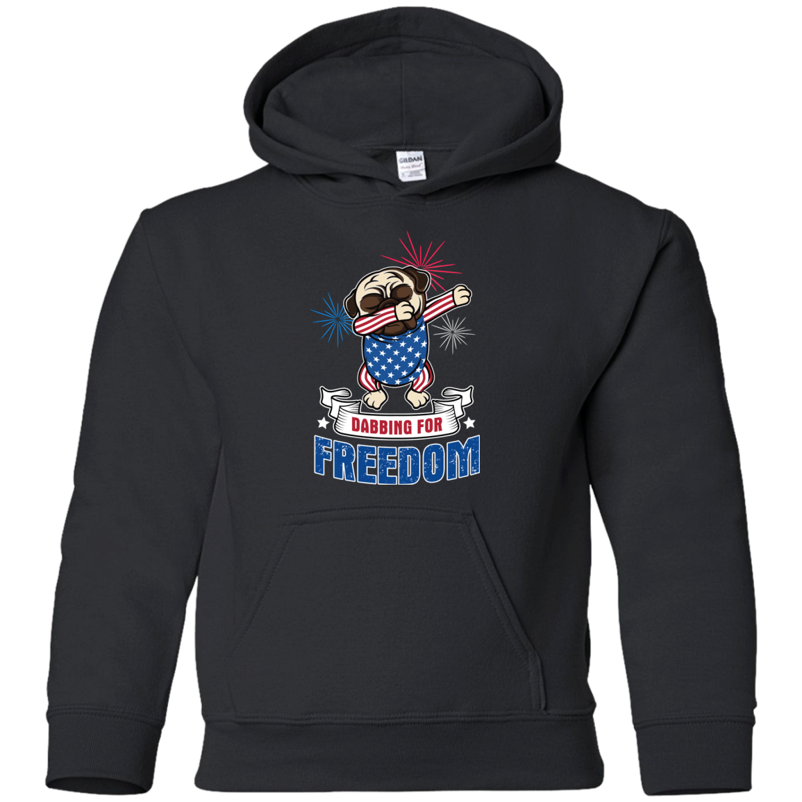 Dabbing For Freedom Pug T Shirts
