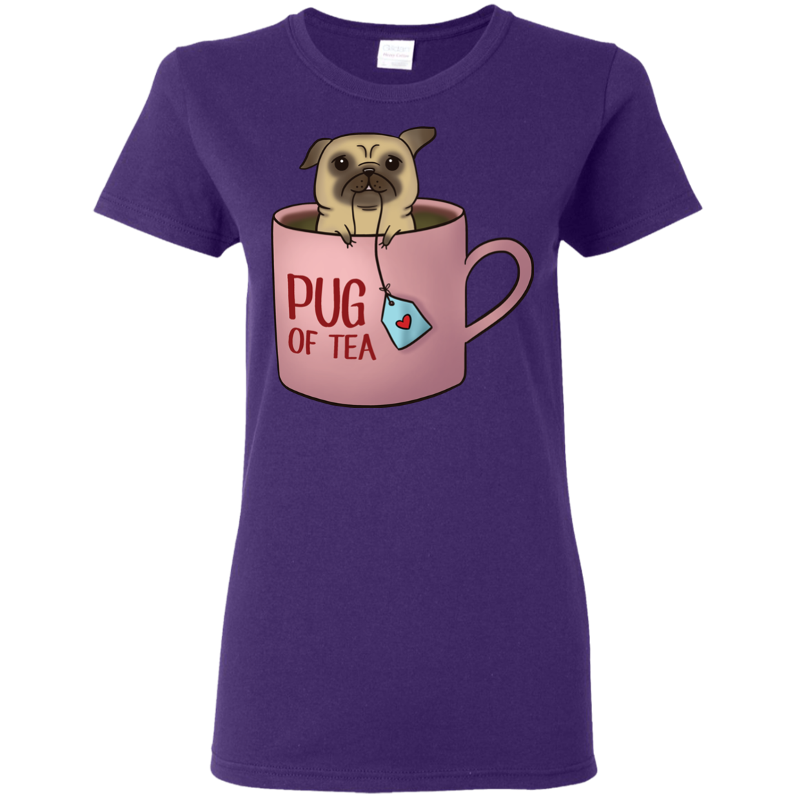 Pug Of Tea Pug T Shirts