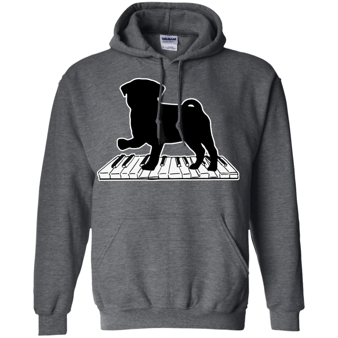 Pug Playing Piano Music T Shirts