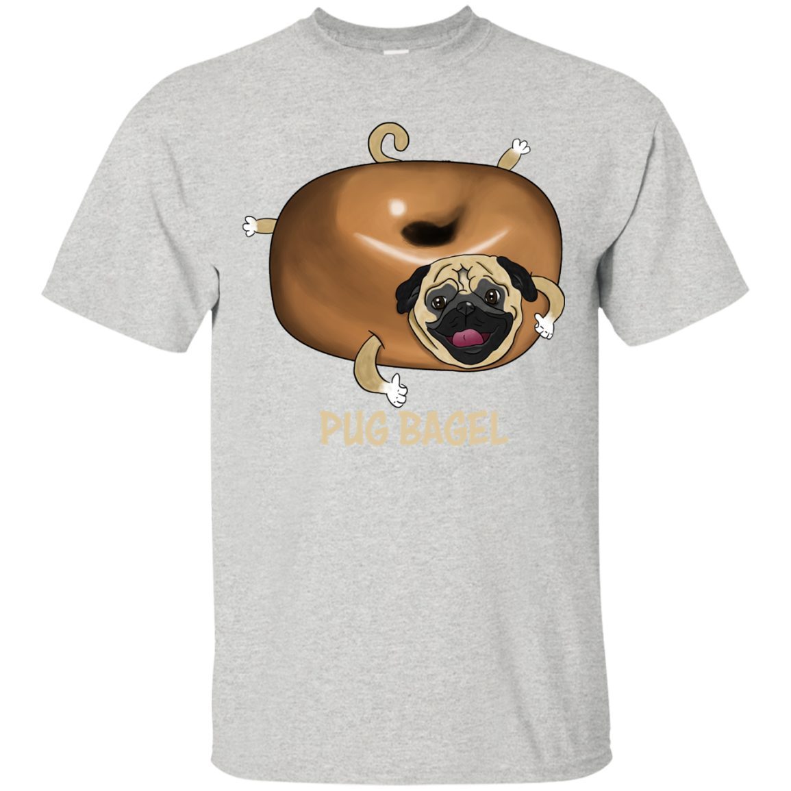 Pug Bagel T Shirts V2