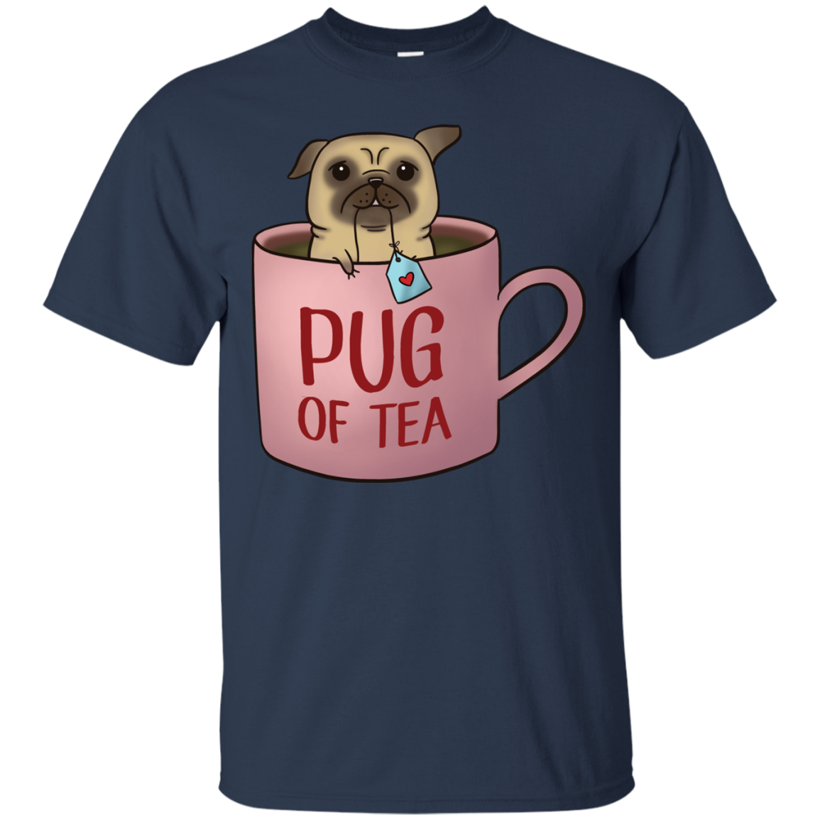 Pug Of Tea T Shirts