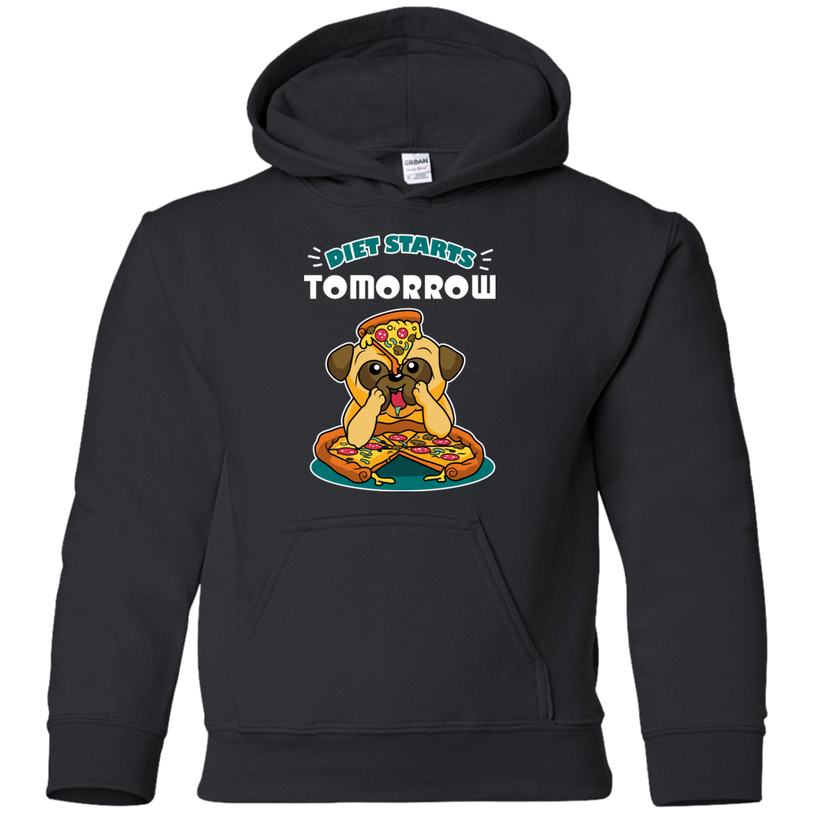 Diet Starts Tomorrow Pug T Shirts
