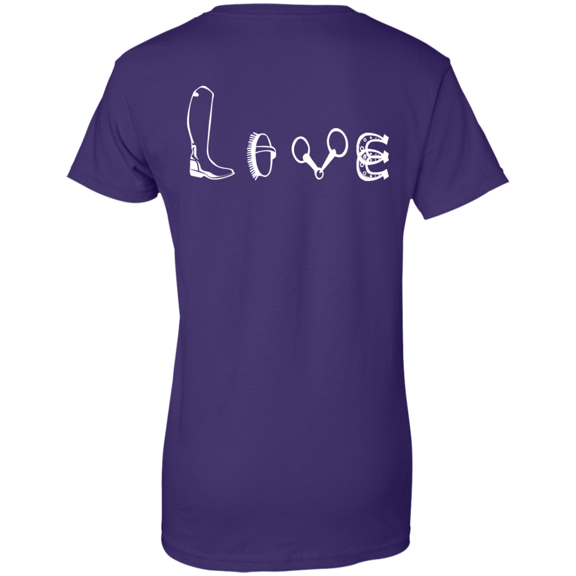 Love Symbol Horse TShirt FOr Equestrian Lover