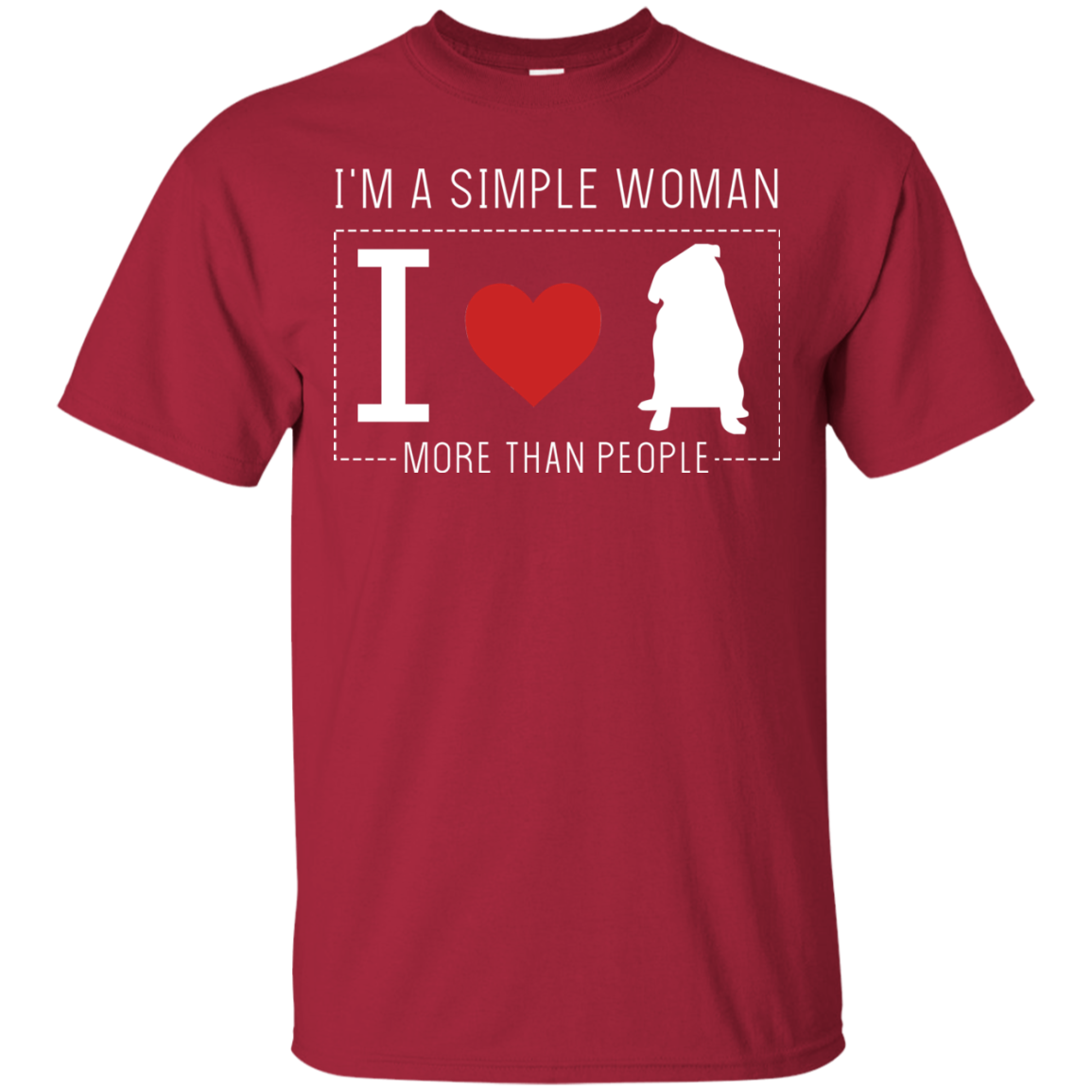 I'm A Simple Woman - Pug T Shirts