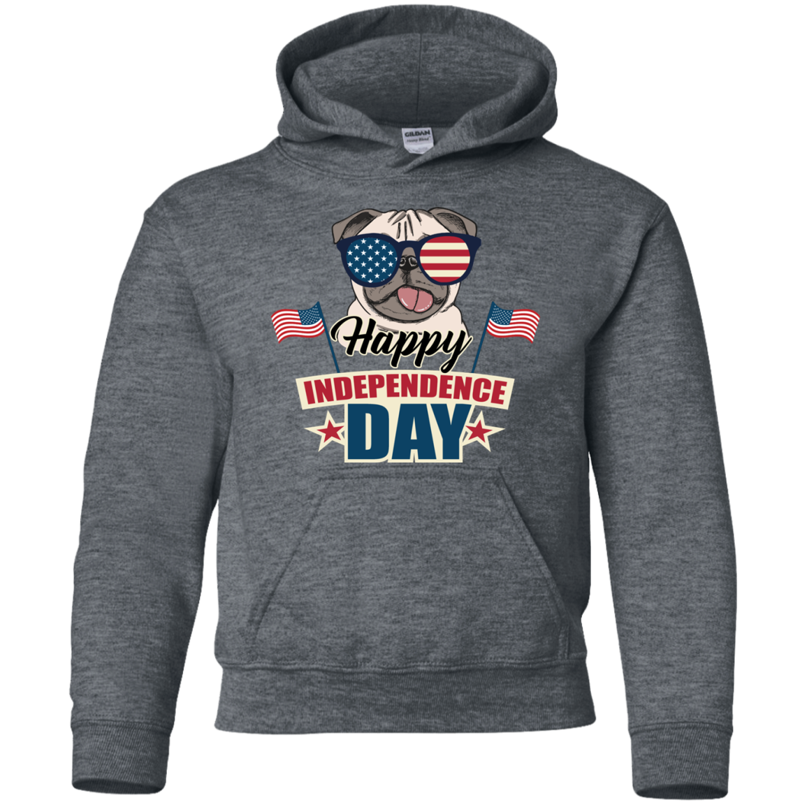 Happy Independence Day Pug T Shirts V1