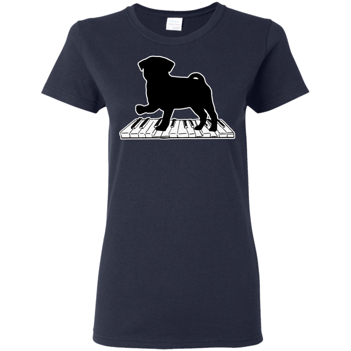 Pug Playing Piano Music T Shirts