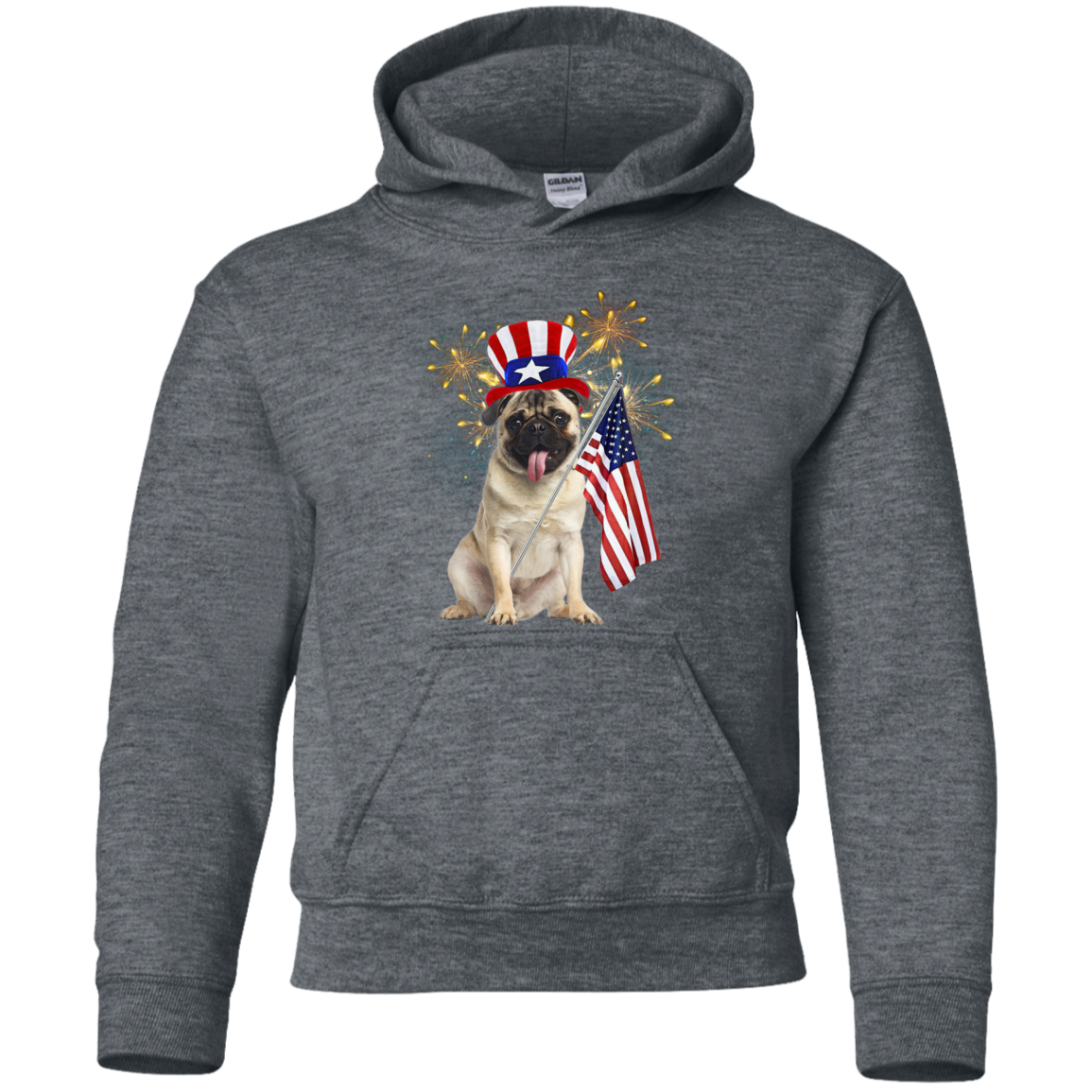 Independence Day Pug T Shirts