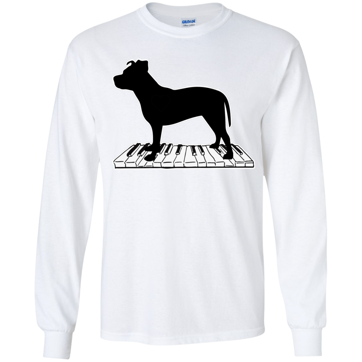 Pitbull Playing Piano Music T Shirts V2