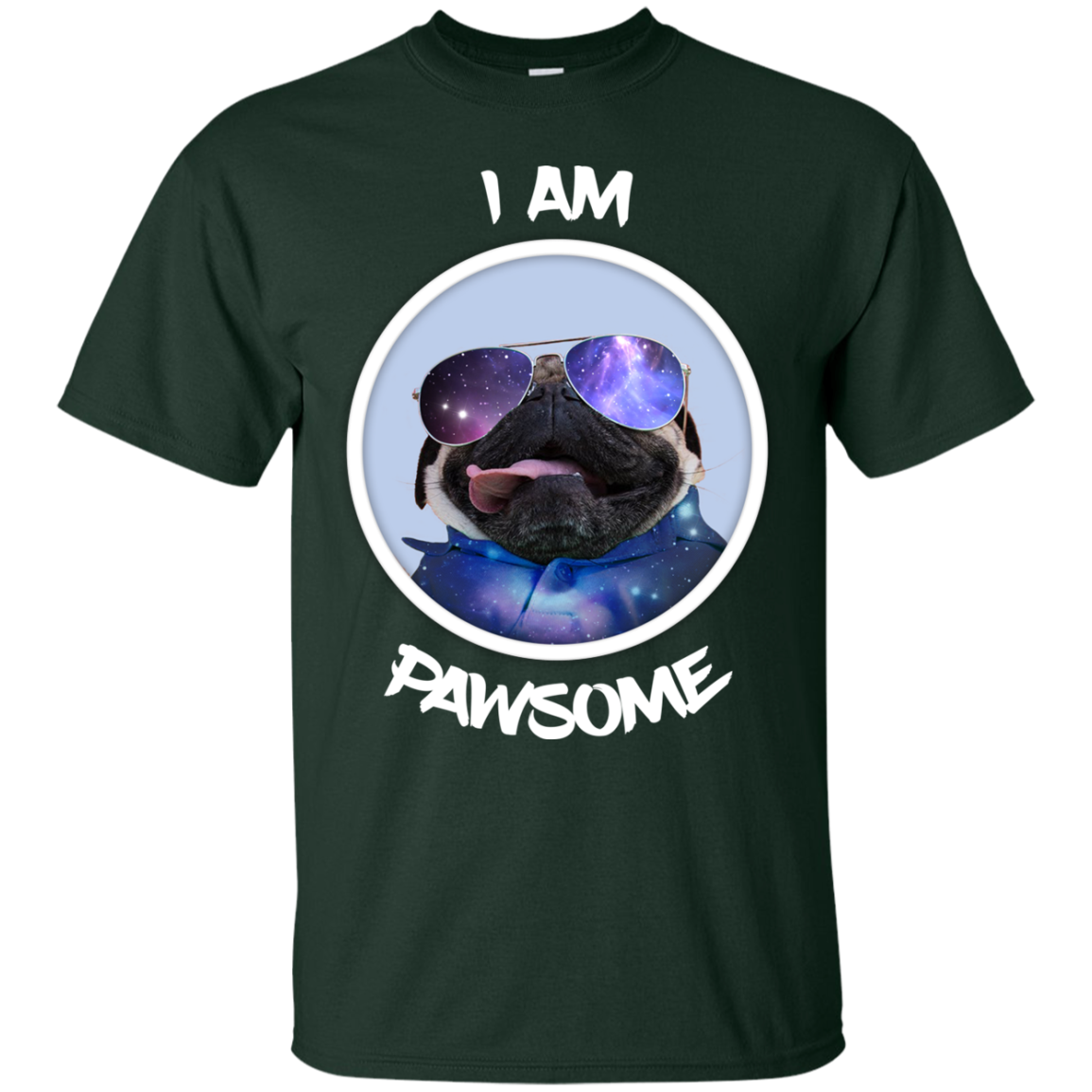 Nice Pug T Shirts - I Am Pawsome Pug, is a cool gift for friends