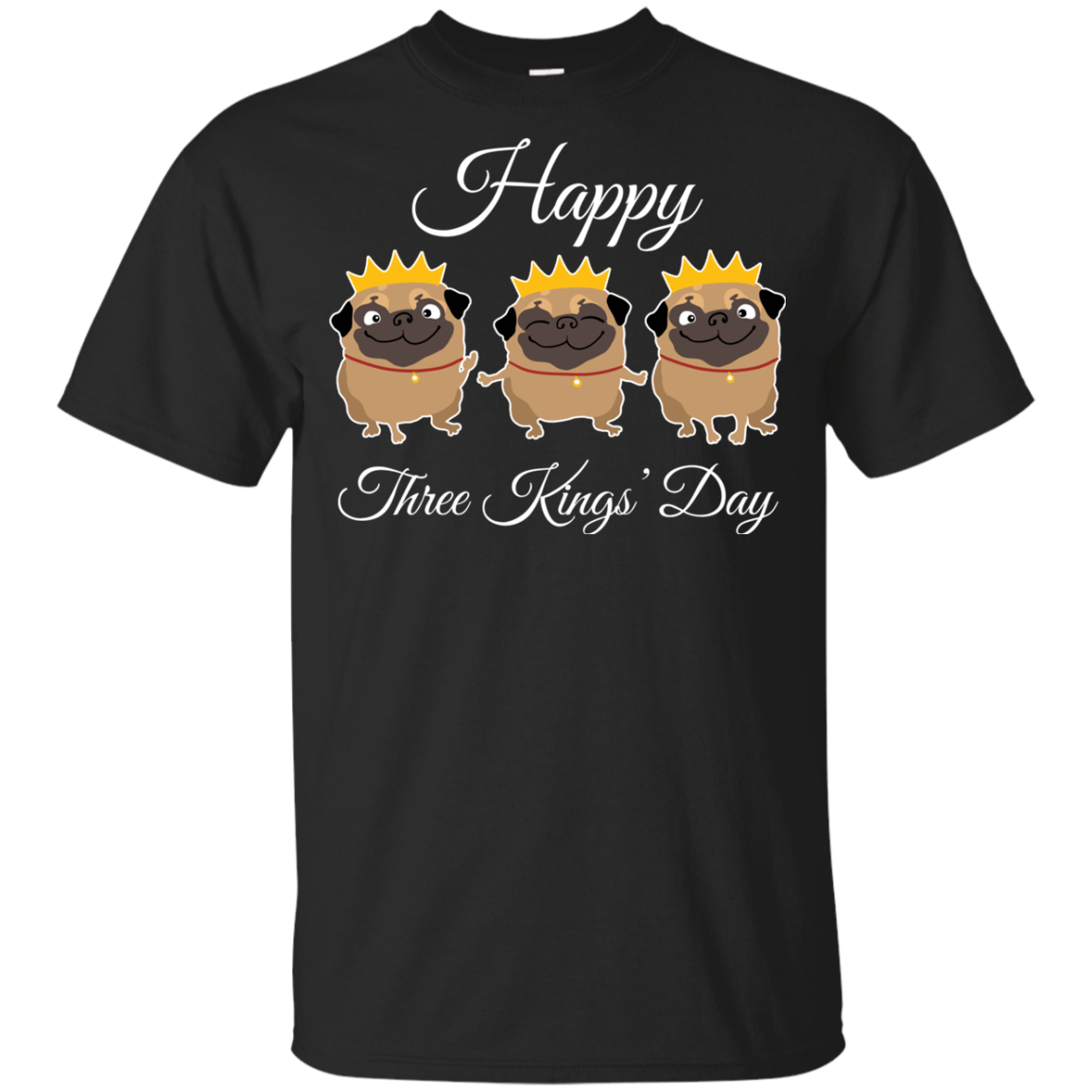 Nice Pug T Shirts - Three Kings' Day Pug, is a cool gift for friends