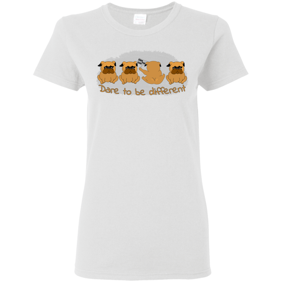 Pug - Dare To Be Different T Shirts