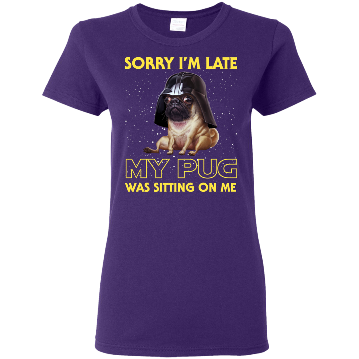 Nice Pug T Shirts - Sorry, My Pug Is Sitting On Me, is a cool gift