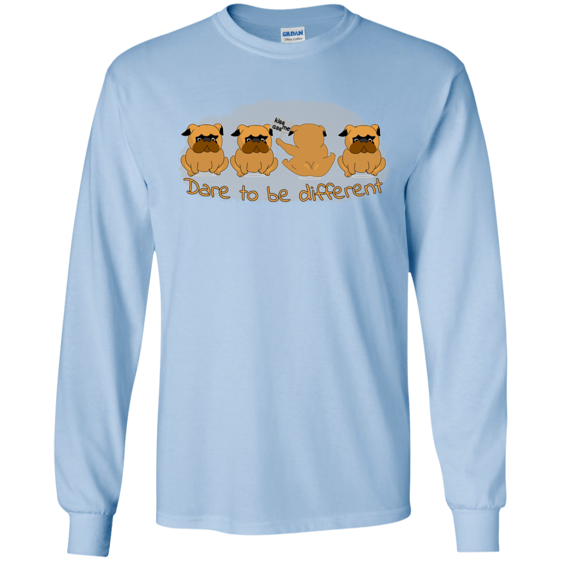 Pug - Dare To Be Different T Shirts