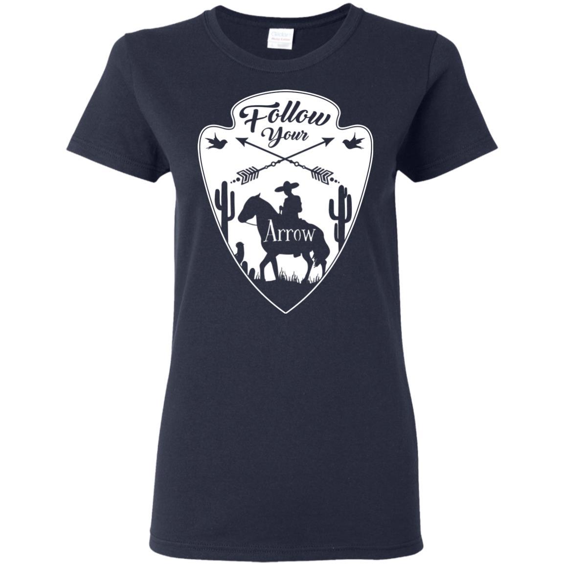Nice Horse Tshirt Follow Your Arrow is a cool equestrian gift for friends