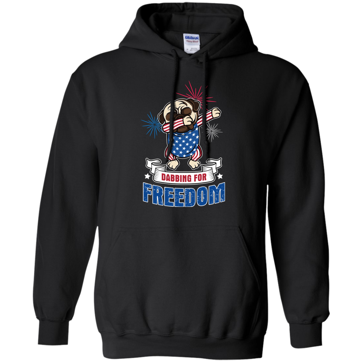 Dabbing For Freedom Pug T Shirts