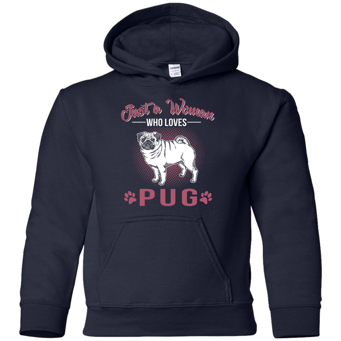 Just A Women Who Loves Pug T Shirts