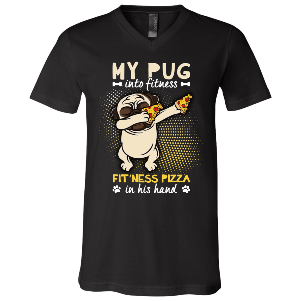 My Pug Into Fitness Pizza Pug T Shirts