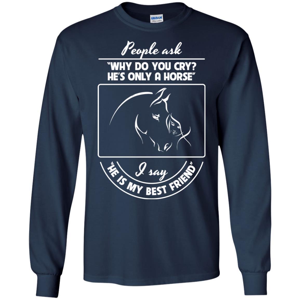He Is My Best Friend - Horse Tshirt for Equestrian Lover