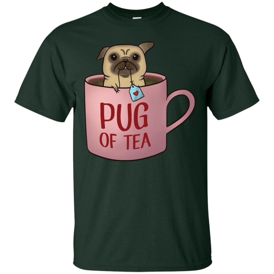 Pug Of Tea T Shirts