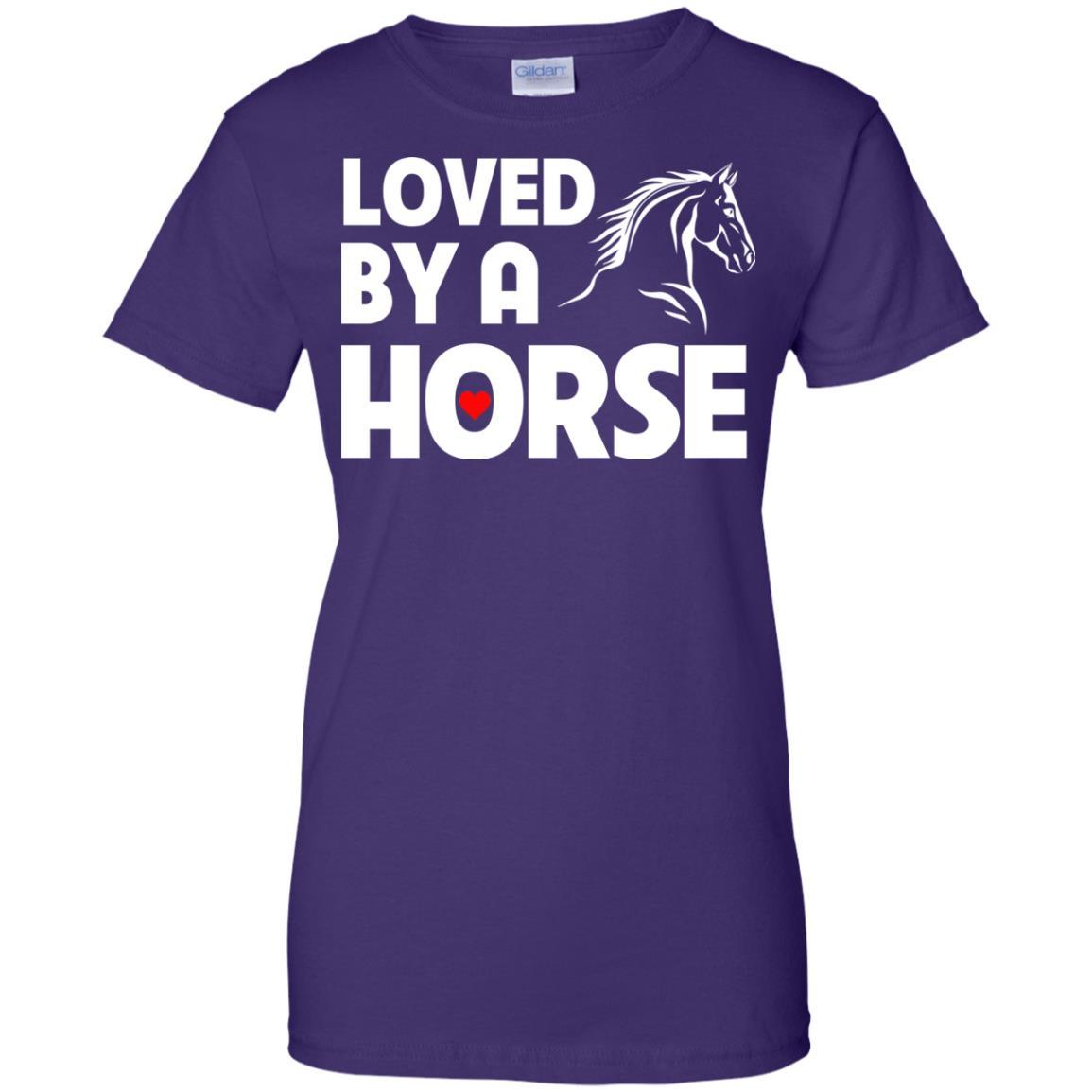 Loved By A Horse Horse TShirt For Equestrian Gift Tee Shirt