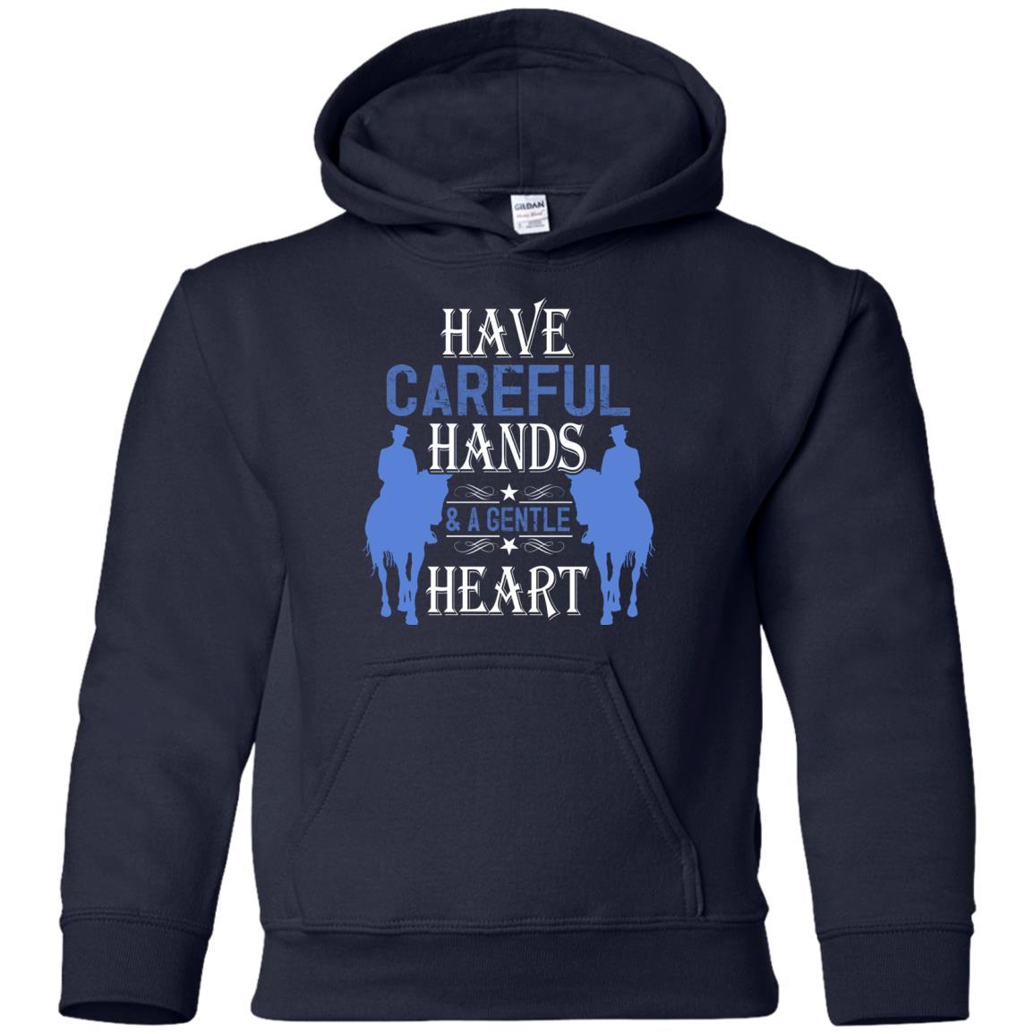 Have Careful Hands And A Gentle Heart Horse Tshirt for Equestrian