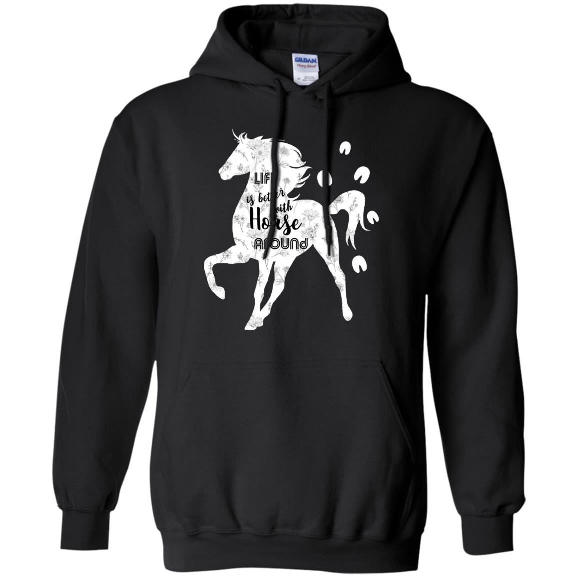 Life Is Better With Horse Around Equestrian Tshirt For Lover