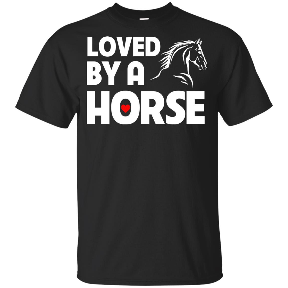 Loved By A Horse Horse TShirt For Equestrian Gift Tee Shirt