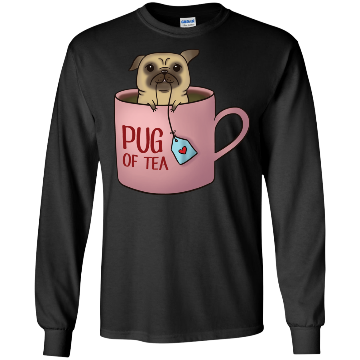 Pug Of Tea Pug T Shirts
