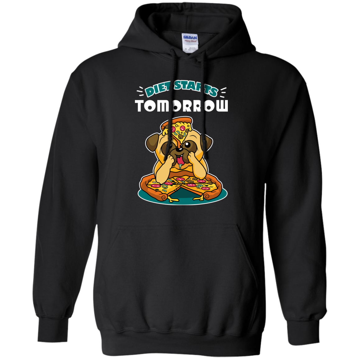 Diet Starts Tomorrow Pug T Shirts