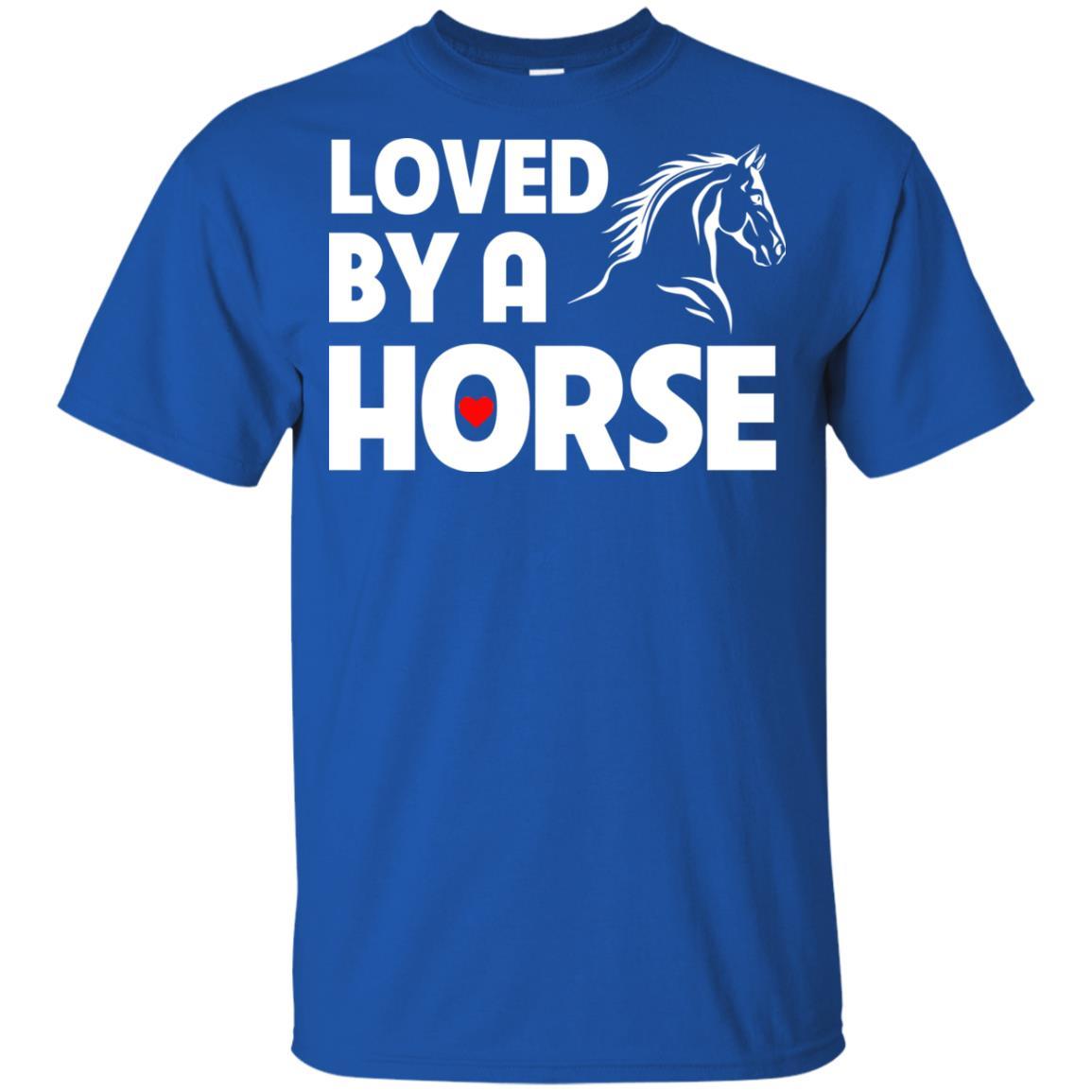 Loved By A Horse Horse TShirt For Equestrian Gift Tee Shirt