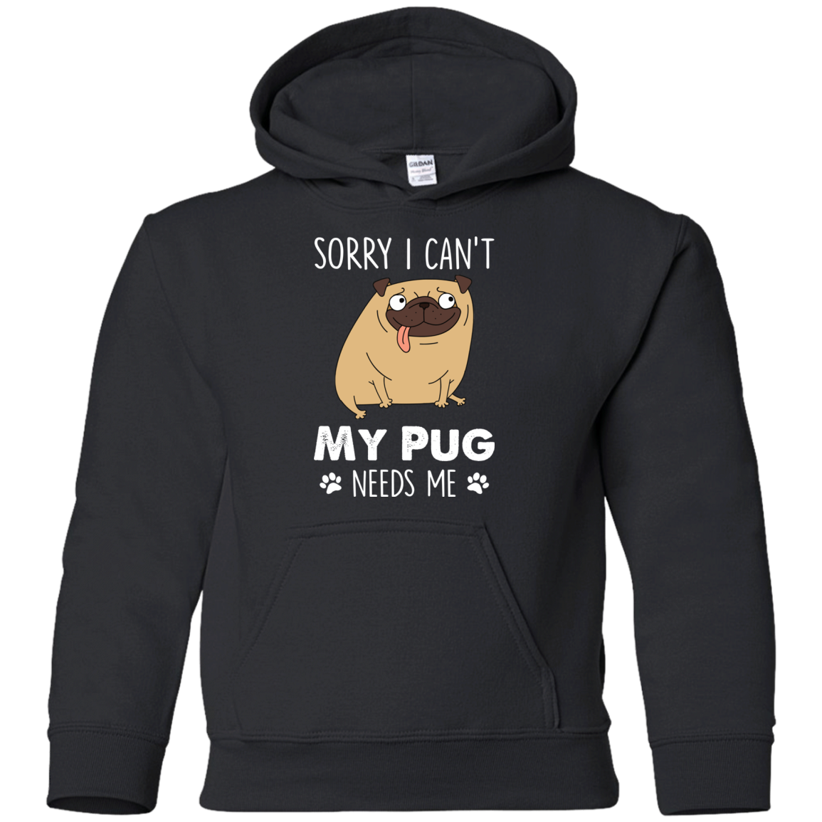 Nice Pug T Shirts - My Pug Needs Me, is a cool gift for your friends