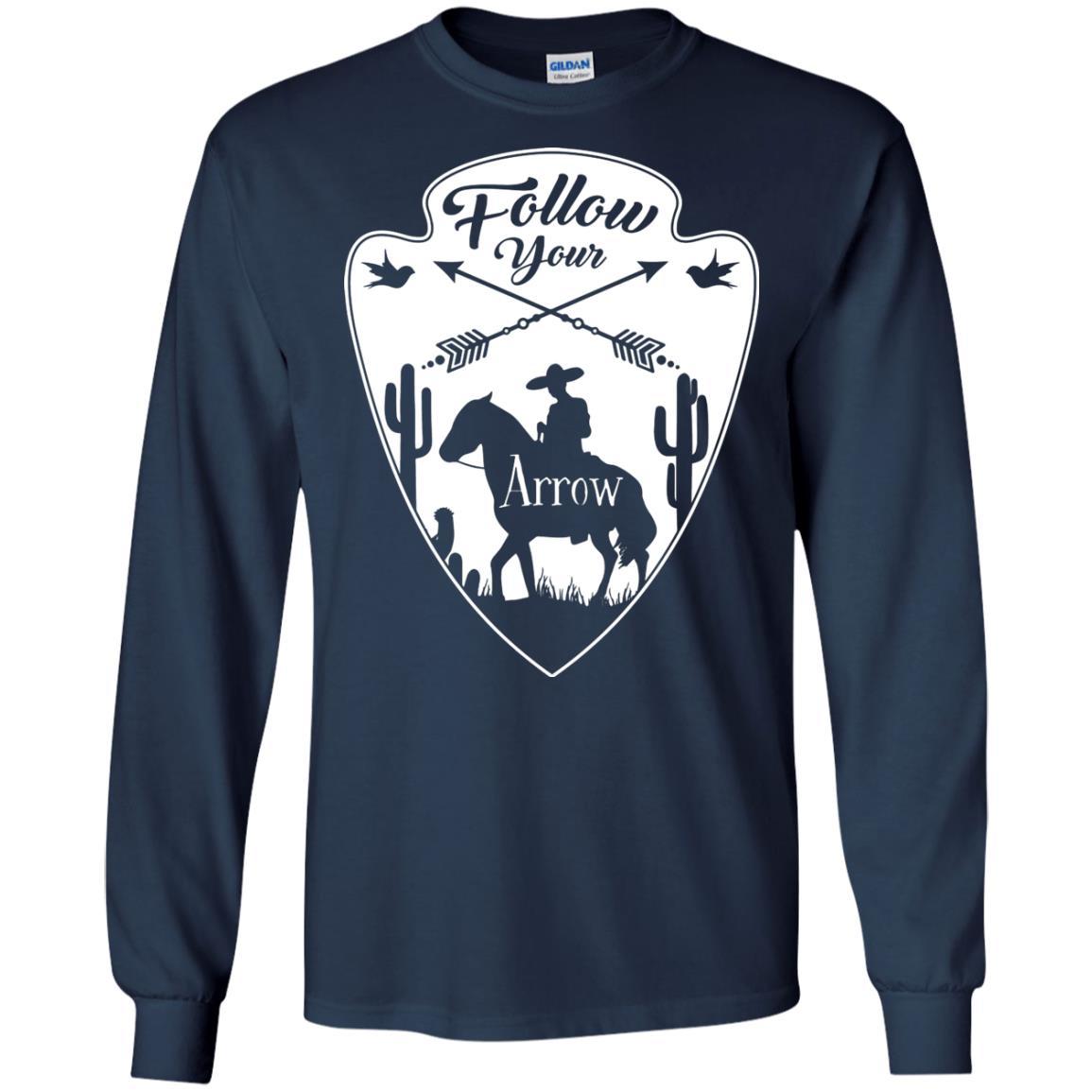 Nice Horse Tshirt Follow Your Arrow is a cool equestrian gift for friends