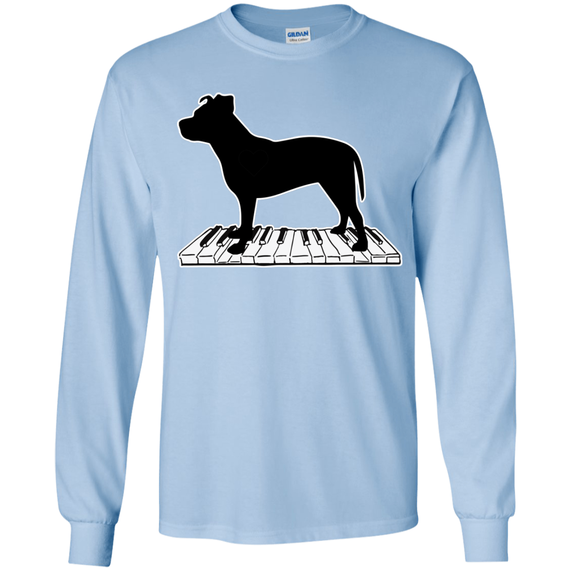 Pitbull Playing Piano Music T Shirts V2