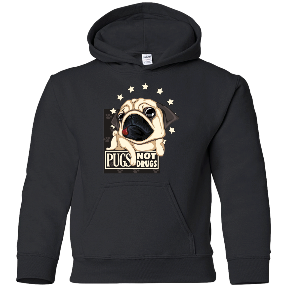 Lovely Black Gift For Collection Dog T Shirts Pugs Not Drugs V2