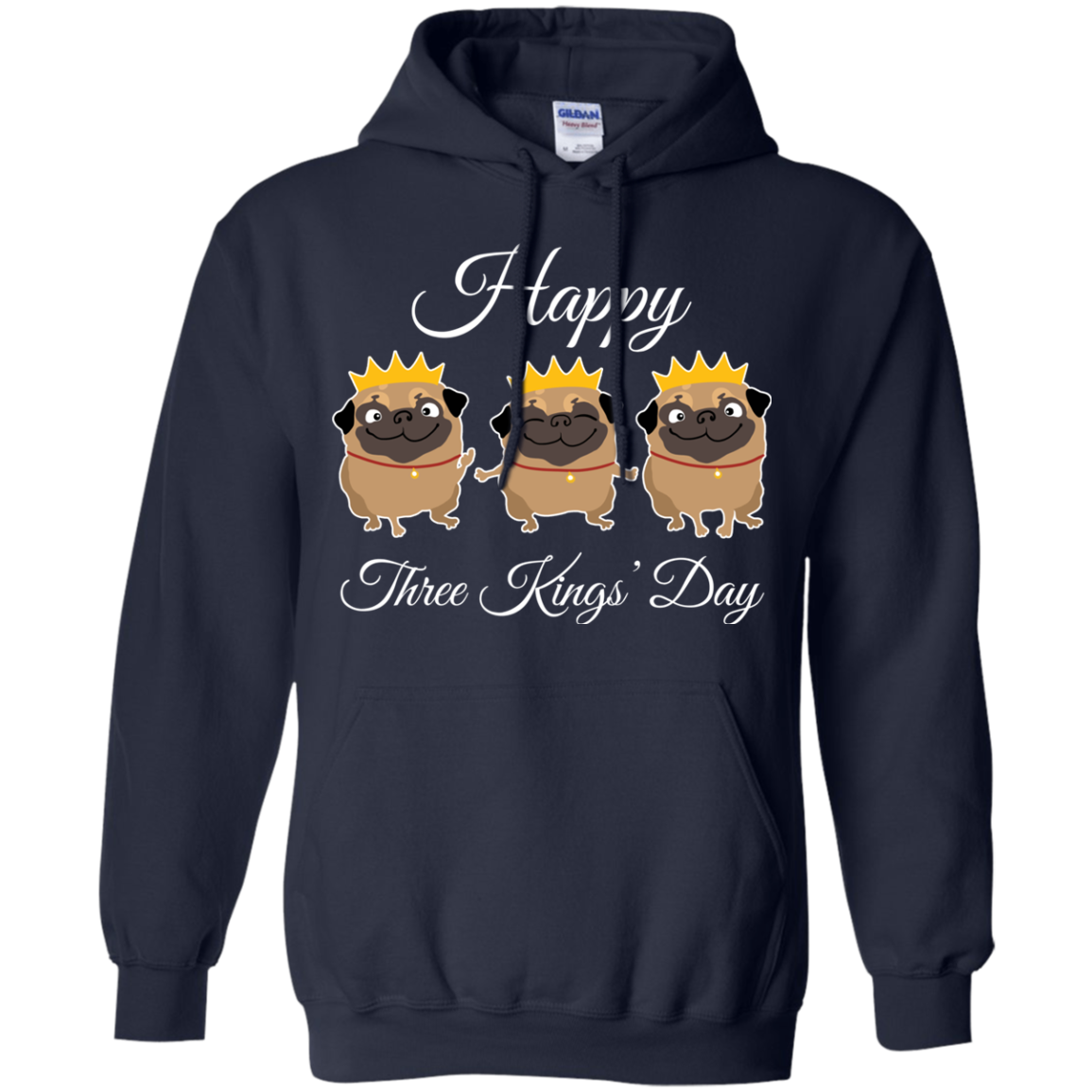 Nice Pug T Shirts - Three Kings' Day Pug, is a cool gift for friends