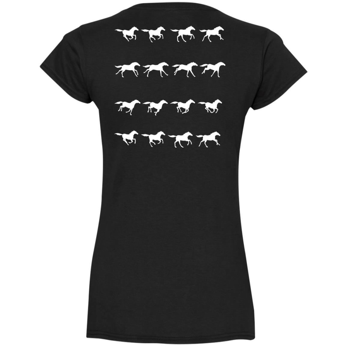 Horse Running Stop Motion Horse Tee Shirt For Equestrian Gift