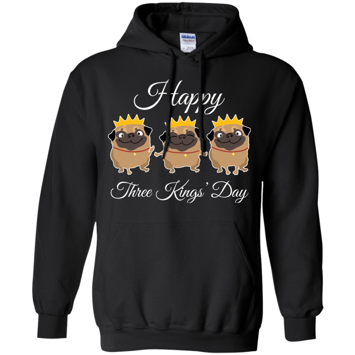 Nice Pug T Shirts - Three Kings' Day Pug, is a cool gift for friends